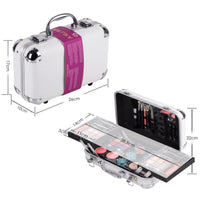 Complete Professional Makeup Set: Lipstick, Eyeshadow Palette in Beauty Case - Kit 18