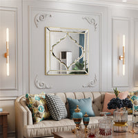 Large Asymmetrical Mirrors Wall Decor Decorative Abstract Art Mirror Living Room