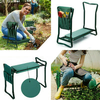 3-IN-1 Garden Kneeler Kneeling Padded Pads Seat Stool w/ Gardening Work Tool Bag