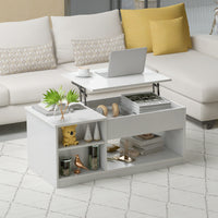 Lift-Top Coffee Table Modern Cocktail Table w/Lift Tabletop for Home Office