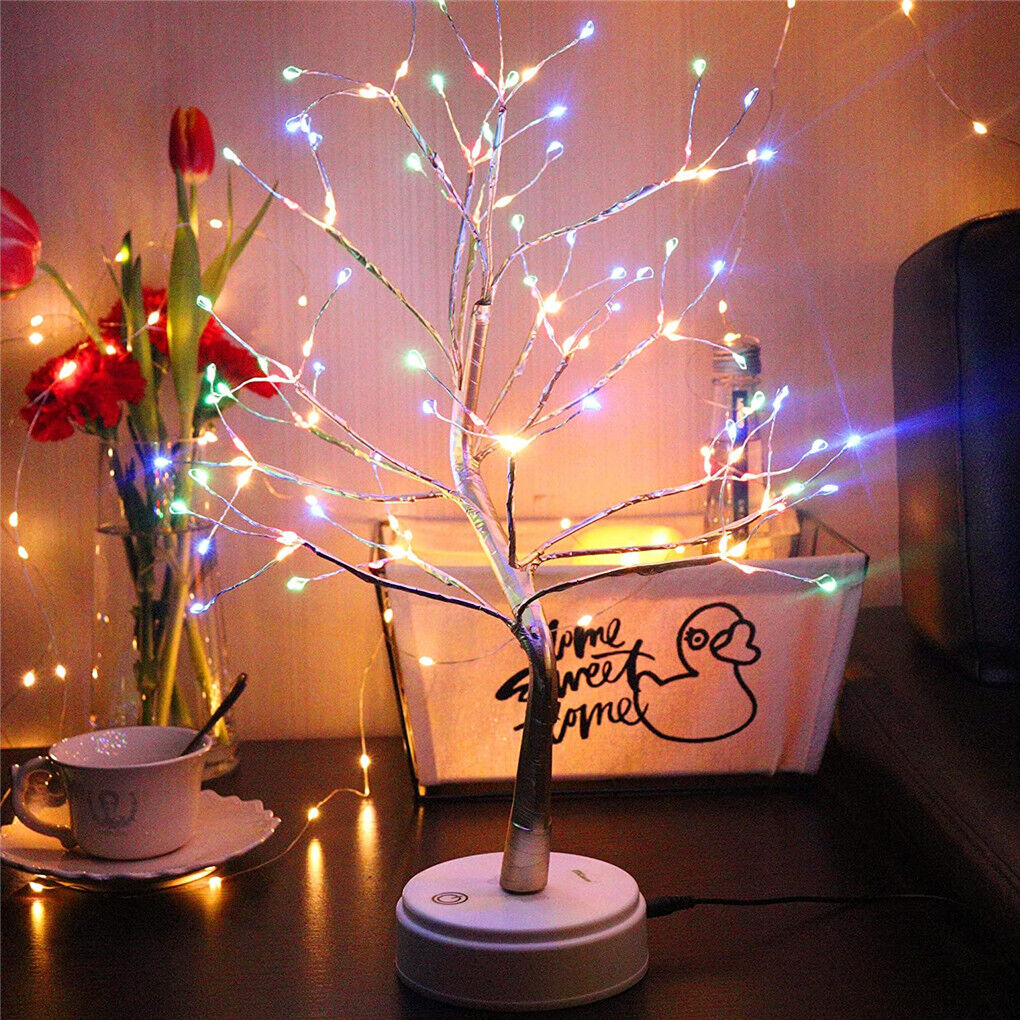 Upgraded Fairy Sparkly DIY Tree Lamp Spirit Bonsai Tree Night Lights Decoration