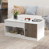 Lift-Top Coffee Table Modern Cocktail Table w/Lift Tabletop for Home Office