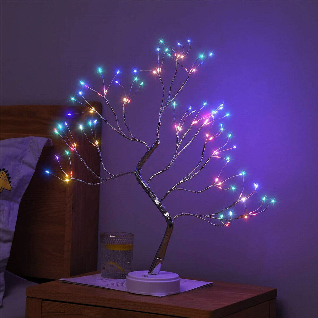 Upgraded Fairy Sparkly DIY Tree Lamp Spirit Bonsai Tree Night Lights Decoration