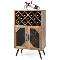 Storage Cabinet Kitchen Bar Sideboard Display Shelf Removable Wine Rack