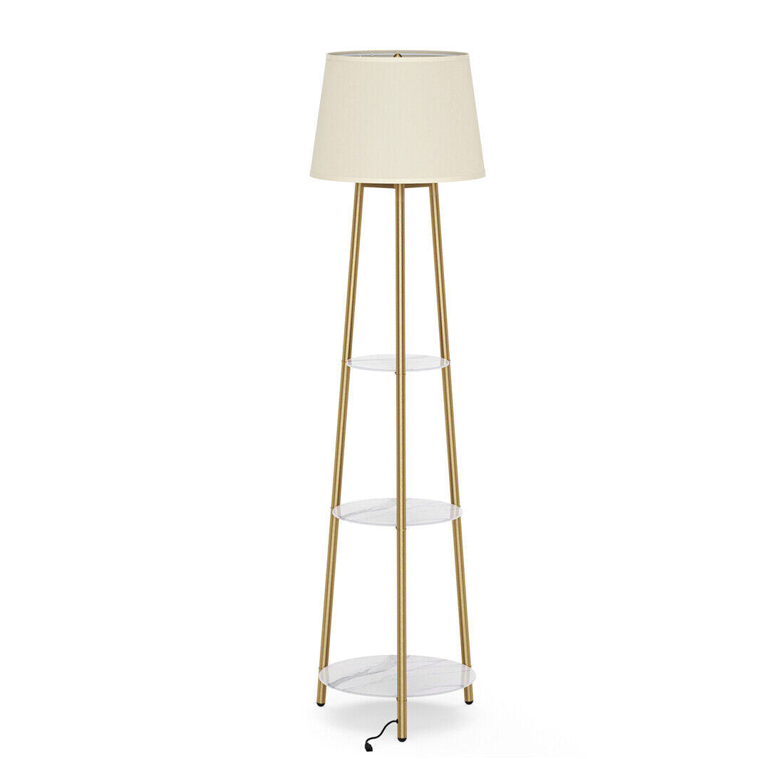 3-Tier Shelf Floor Lamp