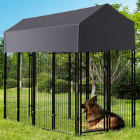 Jumbo Outdoor Dog Kennel Heavy Duty Pet Playpen Pre-galvanized Animal Cage Fence