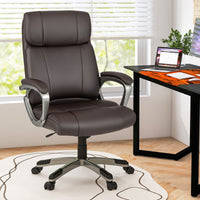 Executive Ergonomic Office Desk Chair Adjustable Home Chair w/ Flip-up Armrests