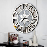 Sparkly Crystal Mirrored Quartz Wall Clock