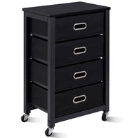 Storage Cabinet Mobile File Cabinet 4 Chest of Drawers Dresser Wheels