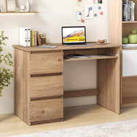 Computer Desk with Power Outlet, Keyboard Tray & Drawers – Versatile Home Office Workstation