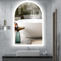 Multifunctional LED Bathroom Mirror Superbright Vanity Mirror Demist Time Touch