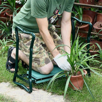 NEW UPGRADE WIDER THICKER 2in1 GARDEN KNEELER PADDED PAD SEAT STOOL TOOL BENCH