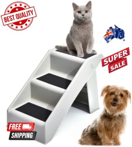 Pet Steps Portable Home Cat Dog Helper Climber Ramp Stairs