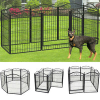 Heavy Duty Foldable Metal Indoor Outdoor Exercise Pet Fence Dog Playpen Kennel