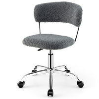 Office Chair Adjustable Swivel Vanity Chair Computer Desk Sherpa Chair