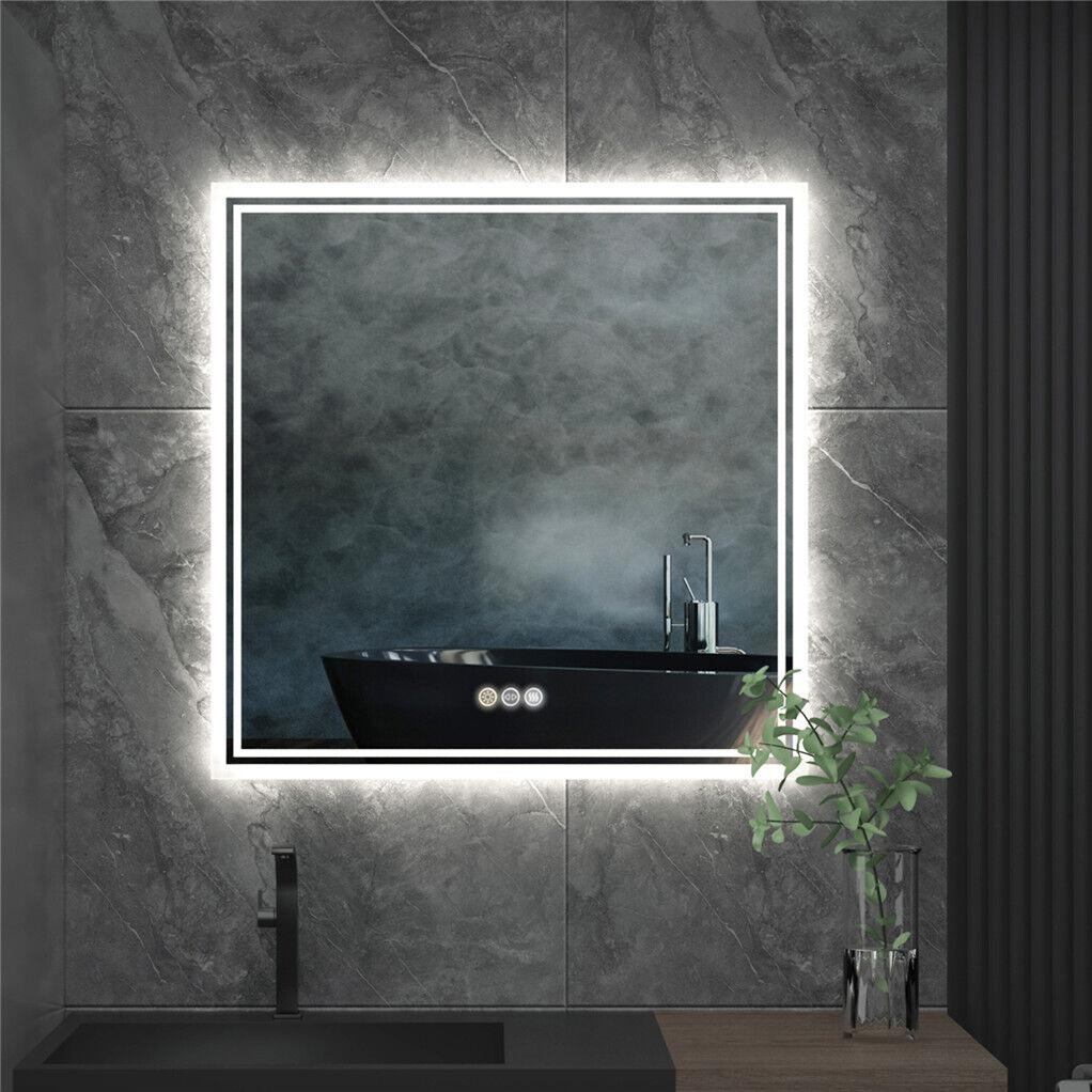 Energy Saving Backlit ULTRA BRIGHT Bathroom Mirror Anti-Fog HD Vanity Mirror