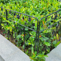 Decorative Garden Fence Outdoor Rustproof Landscape Coated Wrought Iron Barrier