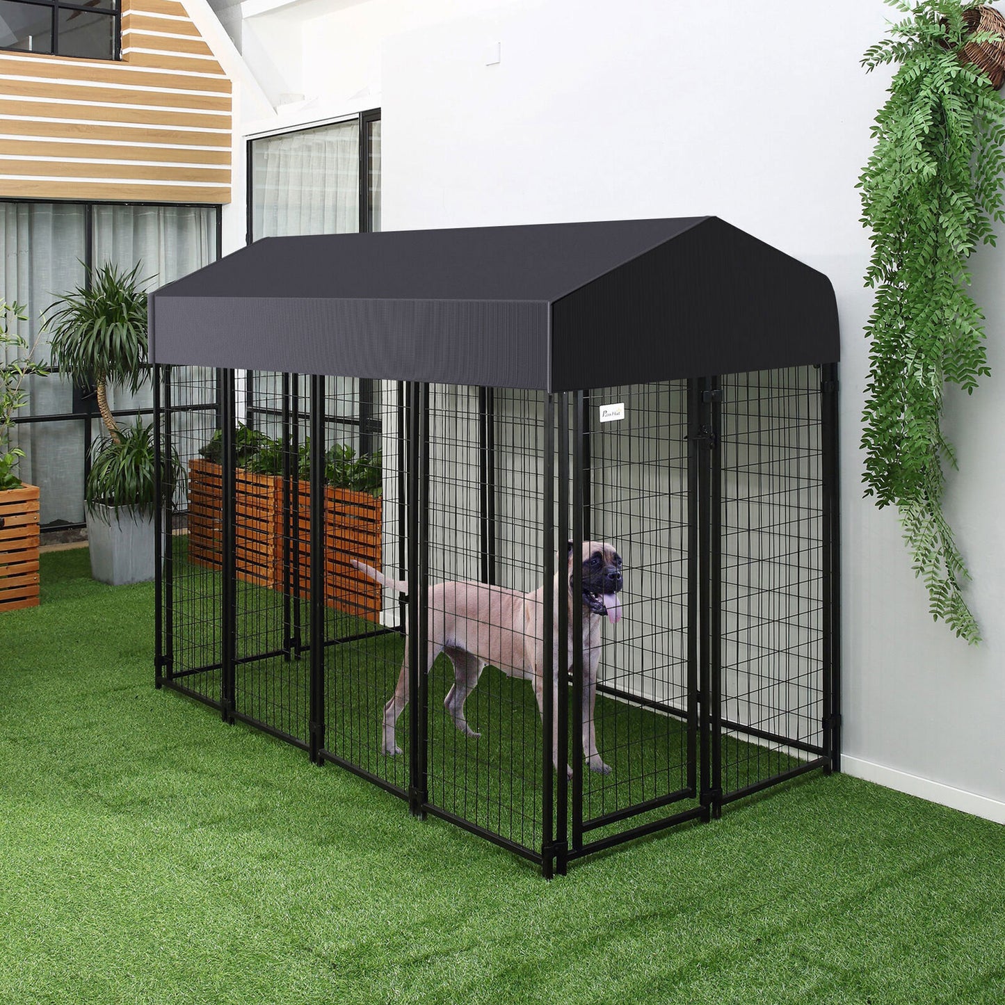 Jumbo Outdoor Dog Kennel Heavy Duty Pet Playpen Pre-galvanized Animal Cage Fence