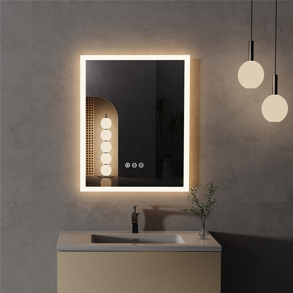 Smart Dimmble LED Bathroom Mirror Save Energy Antifog Waterproof Makeup Mirror