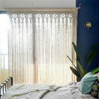 180x90cm Large Macrame Curtain Door String Curtain Wall Hanging Window Curtain