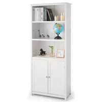 182cm Tall Wooden Display Shelf & Bookshelf Stand – Stylish Storage Cabinet for Home or Office