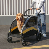 Ultra-large Dog Stroller Pet Jogger Wagon Foldable Cart Travel Trolley Outdoor