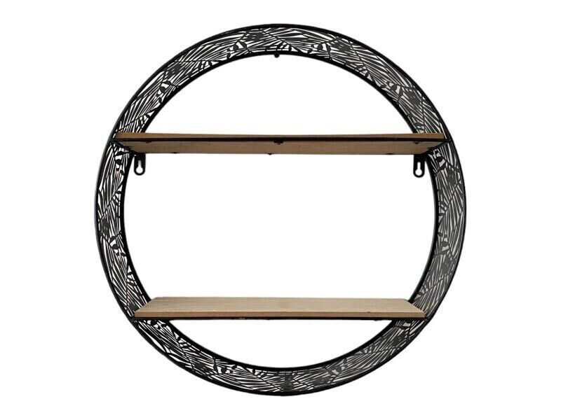 Round Leaf Wall Art Shelf - 43cm