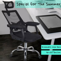 Ergonomic Gaming Office Chair with Mesh Back and Foam Seat