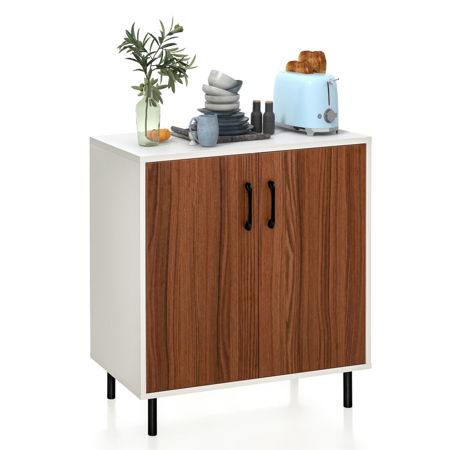 Buffet Sideboard 2-Door Storage Cabiet Kitchen Cupboard Hallway Table