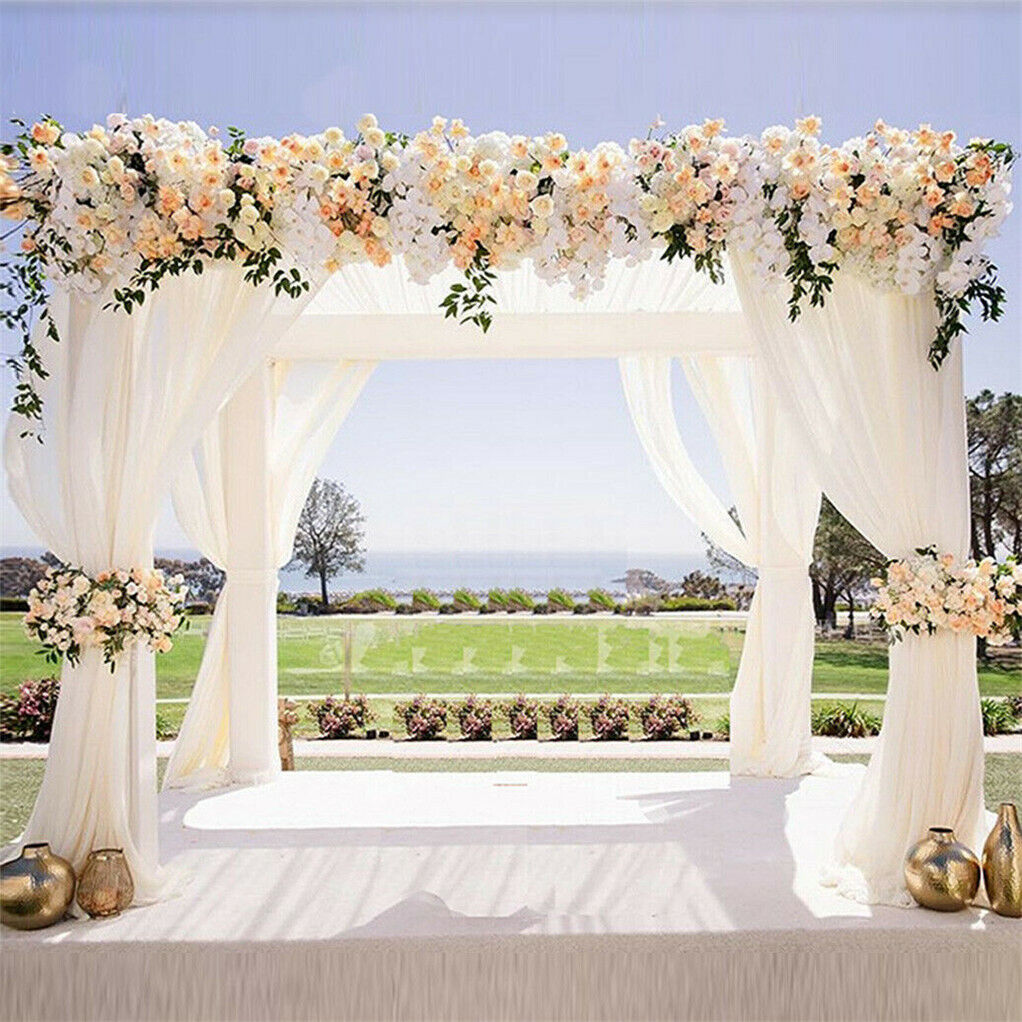 4 Post 10FT DIY Adjustable Wedding Backdrop Stand Outdoor Canopy Tent Chuppah