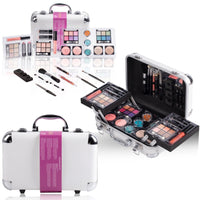 Complete Professional Makeup Set: Lipstick, Eyeshadow Palette in Beauty Case - Kit 18