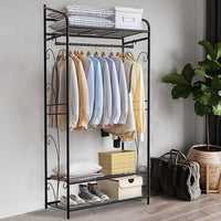 Extra Large Metal Clothes Rail Storage Dress Hanging Garment Rack Portable Stand