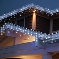 Solar White Curtain Lights - Set of 100