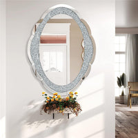 Home Decorative Wall Mirror Make up Mirror Crystal European-Style Vintage Frame