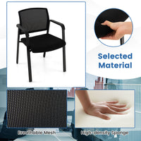 Waiting Room Chairs Stackable Office Guest Mesh Chairs Conference Room