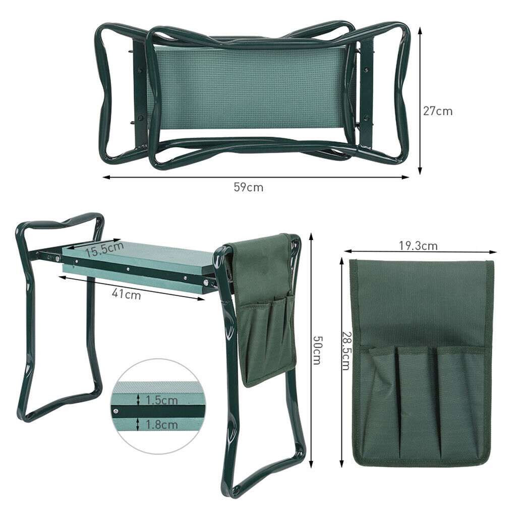 Heavy Duty Upgraded Garden Kneeler and Seat w/ Thicken & Widen Soft Kneeling Pad