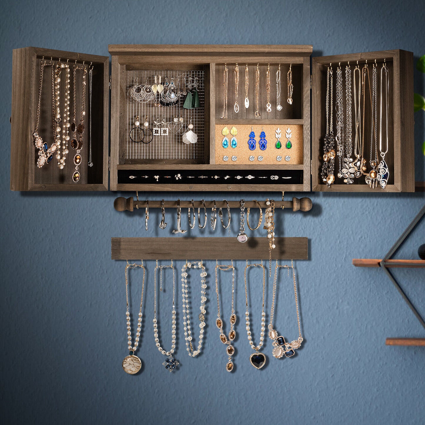 Wall Mounted Jewellery Storage Organizer