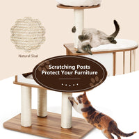 Cat Tree Tower Scratching Posts Kitty Playhouse Climbing Condo Stand Furniture