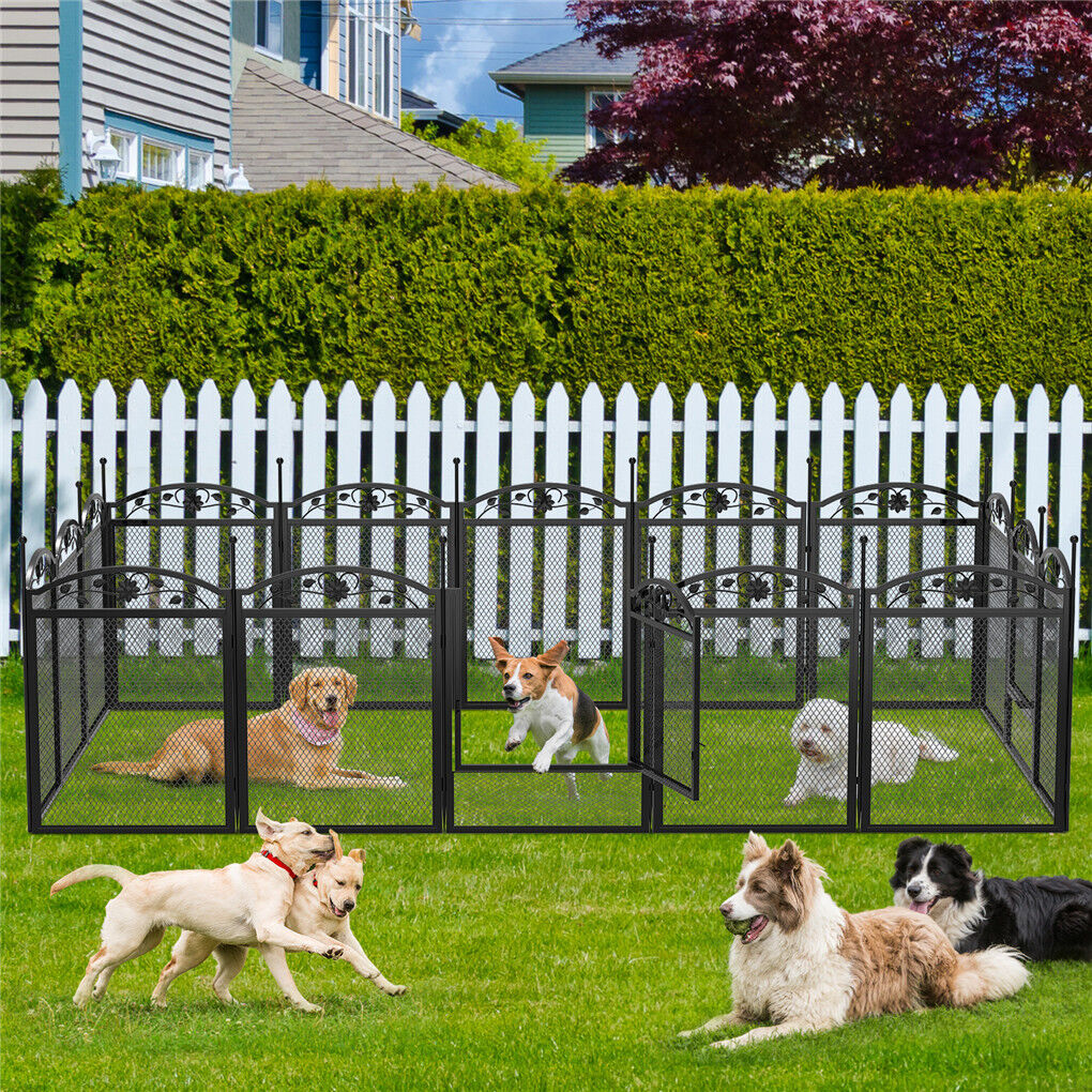 3 in 1 Dog Playpen Extra Large Dog Whelping Fence DIY Shape Garden Fence Barrier