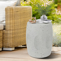 Heavy Duty Concrete Side Table Modern Decorative Garden Stool Patio End Table