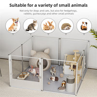 Arcrylic Dog Playpen Birth Panels w Aviation Aluminum Frame