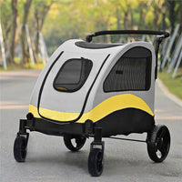 Ultra-large Dog Stroller Pet Jogger Wagon Foldable Cart Travel Trolley Outdoor