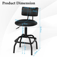 2 Pcs 360 Degree Swivel Bar Stools Pub Chairs Height Adjustable Modern Stool