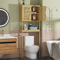 4-Tier Bamboo Bathroom Toilet Storage Rack