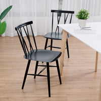 Set of 2 Metal Dinning Chairs Kitchen Bar Stools Counter Height Seat