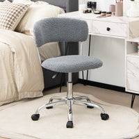 Office Chair Adjustable Swivel Vanity Chair Computer Desk Sherpa Chair