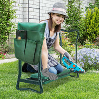 NEW UPGRADE WIDER THICKER 2in1 GARDEN KNEELER PADDED PAD SEAT STOOL TOOL BENCH