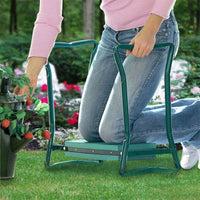 NEW UPGRADE WIDER THICKER 2in1 GARDEN KNEELER PADDED PAD SEAT STOOL TOOL BENCH