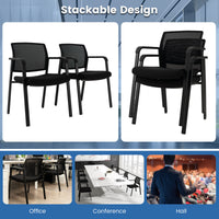 Waiting Room Chairs Stackable Office Guest Mesh Chairs Conference Room