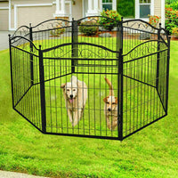 Durable Portable Dog Playpen Large Crate Pet Puppy Dog Fence Kennel Out/Indoor